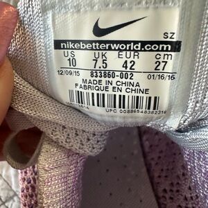 Nike Tennis Classic Flyknit Women's Lavender Knit Sneakers